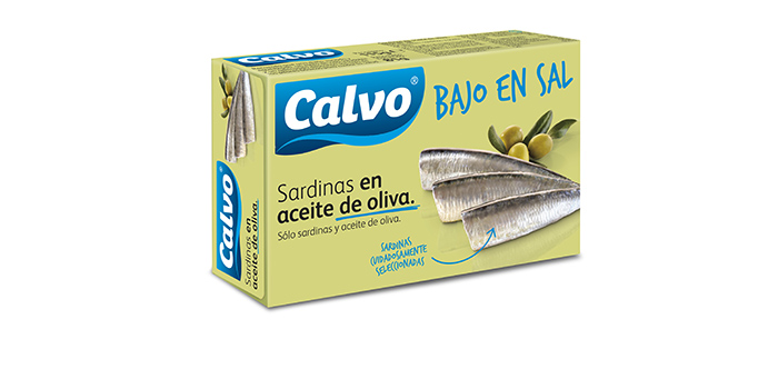 Sardinas Calvo en aceite de oliva bajo en sal