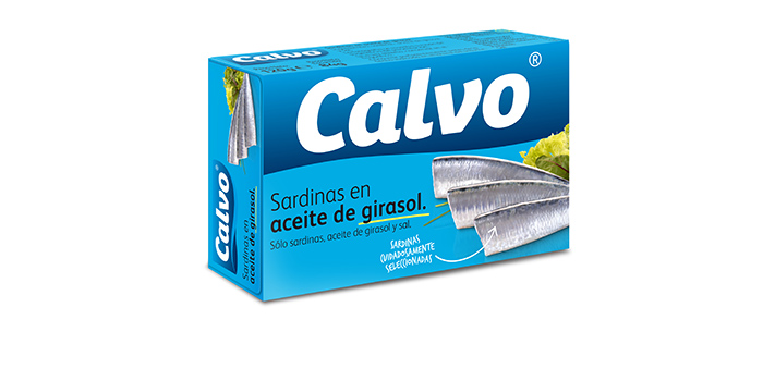 Sardinas en aceite de girasol Calvo