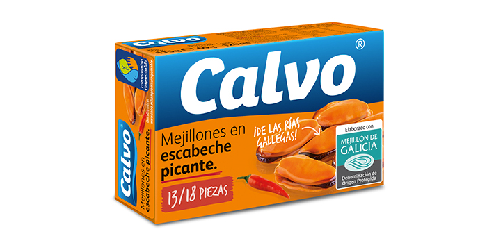 Mejillones en escabeche picante Calvo