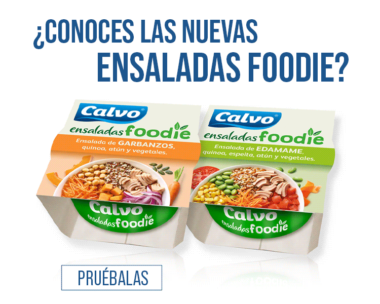 Nuevas Ensaladas Foodie de Garbanzos o Quinoa de Calvo m